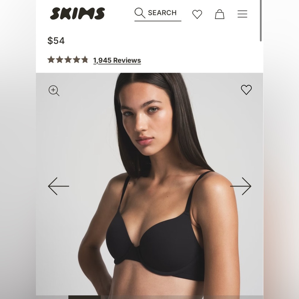 98 Skims Classic Black Women's Bra - Picture 4 of 4